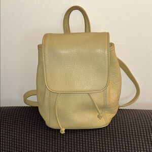 Coach Sonoma Pistachio Green Pebbled Leather Mini Backpack, Vintage, 90s